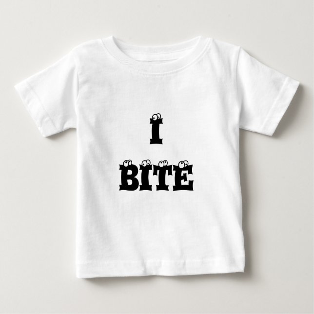 CAMISETA PARA BEBÊ EU MORDO (Frente)