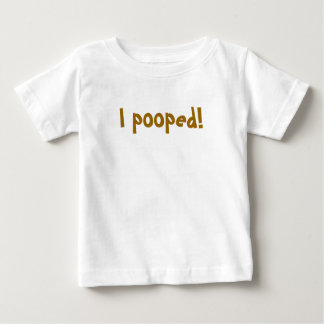 Camiseta Para Bebê Eu pooped!