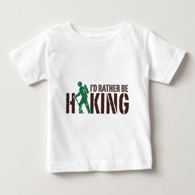 Camiseta Para Bebê Eu Preferencialmente a caminhar (Frente)