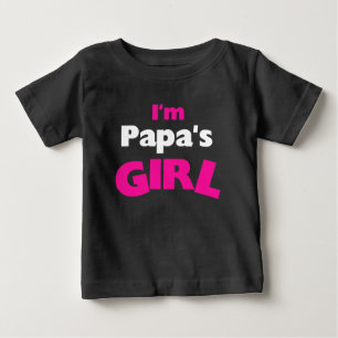 Camiseta Para Bebê Eu sou a garota do papai
