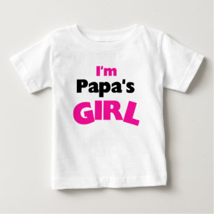 Camiseta Para Bebê Eu sou a garota do papai