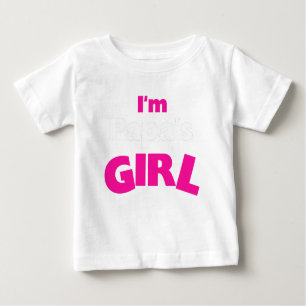 Camiseta Para Bebê Eu sou a menina da papá