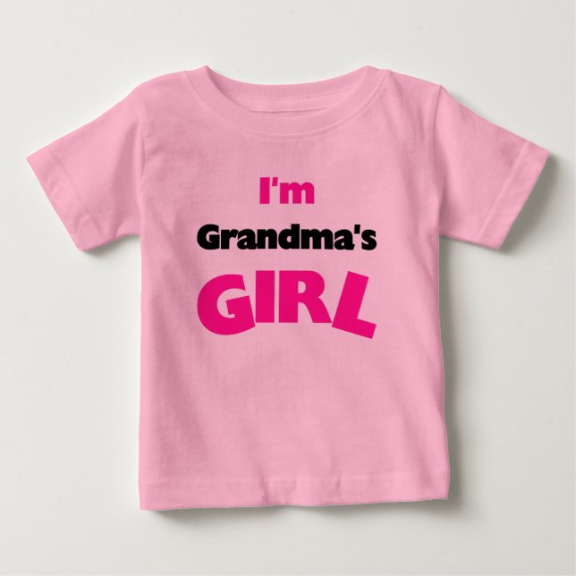 Camiseta Para Bebê Eu Sou a Menina da Vovó (Frente)