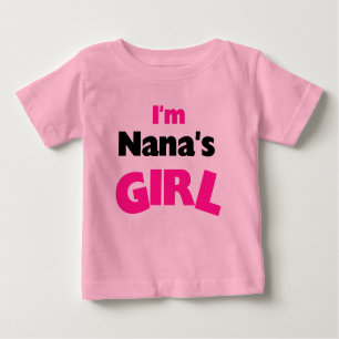 Camiseta Para Bebê Eu sou a menina de Nana