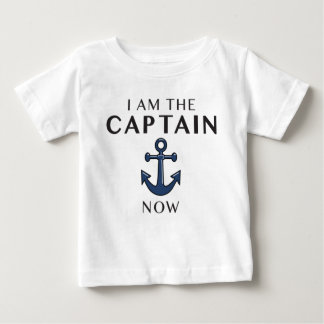 CAMISETA PARA BEBÊ EU SOU O CAPITÃO AGORA