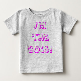 Camiseta Para Bebê Eu sou o chefe!