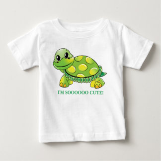 Camiseta Para Bebê "Eu sou SOOOOO BONITO!" Tartaruga do bebê