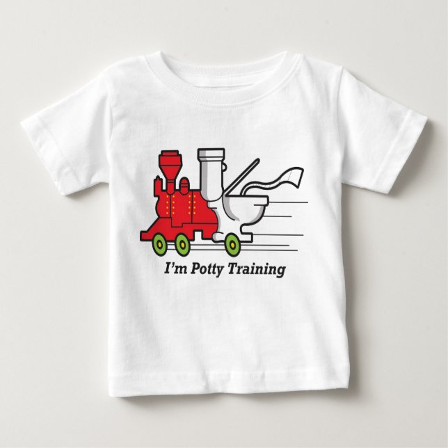 Camiseta Para Bebê Eu sou treinamento do Potty! (Frente)