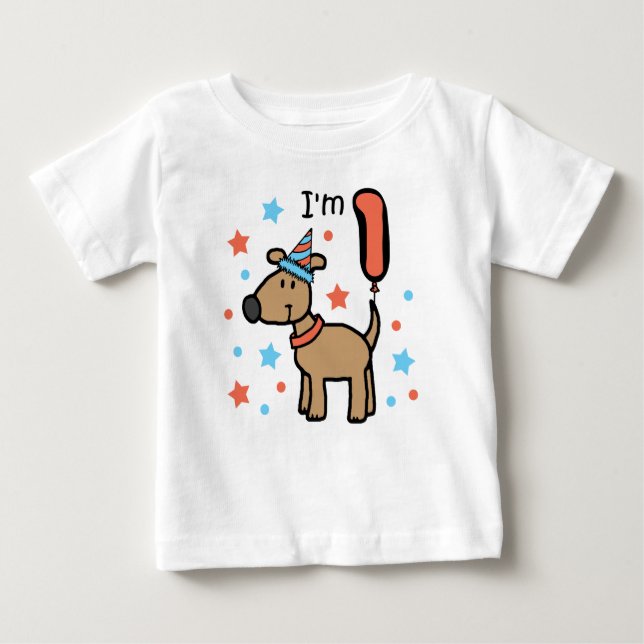 Camiseta Para Bebê Eu sou um cachorrinho (Frente)