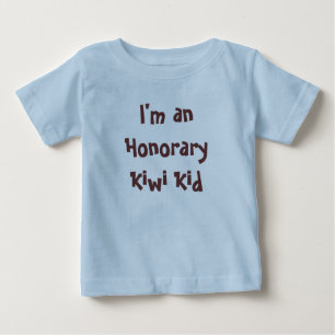 Camiseta Para Bebê Eu sou um miúdo honorário do quivi