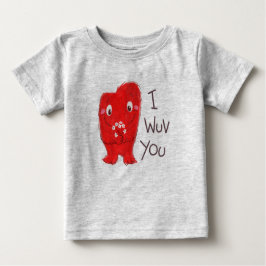Camiseta Para Bebê Eu Te Vi Tee