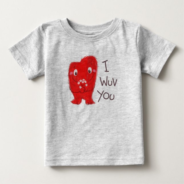 Camiseta Para Bebê Eu Te Vi Tee (Frente)