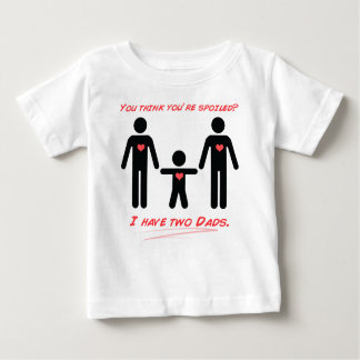 Camiseta Para Bebê Eu tenho dois pais