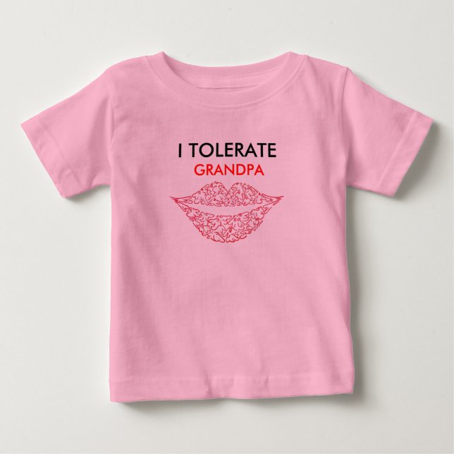 CAMISETA PARA BEBÊ EU TOLERO, VOVÔ (Frente)