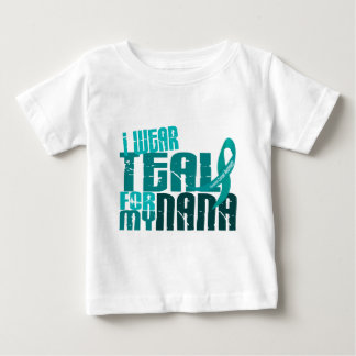Camiseta Para Bebê Eu visto a cerceta para meu câncer de ovário de