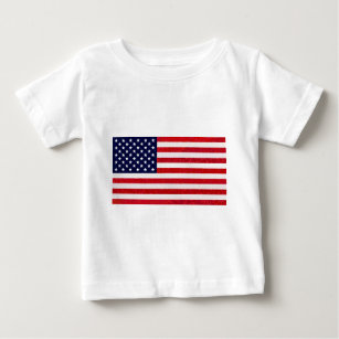 Camiseta Para Bebê EUA - Bandeira Americana