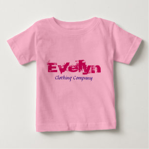 Camiseta Para Bebê Evelyn Name Clothing Company Baby Shirts