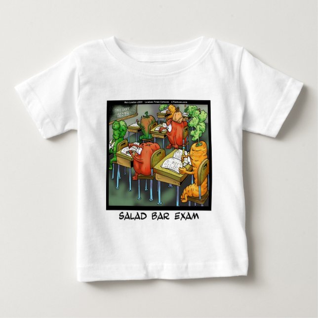 Camiseta Para Bebê Exame da Barra de Salada Engraçado (Frente)