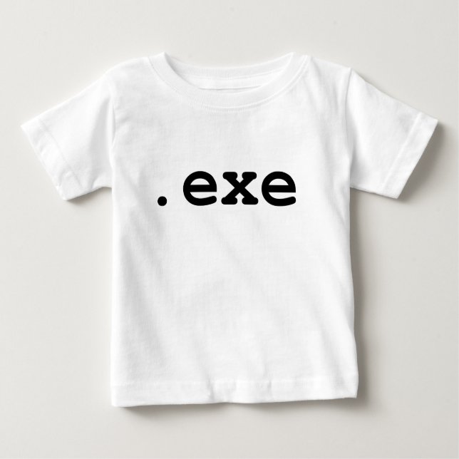 CAMISETA PARA BEBÊ .EXE (Frente)