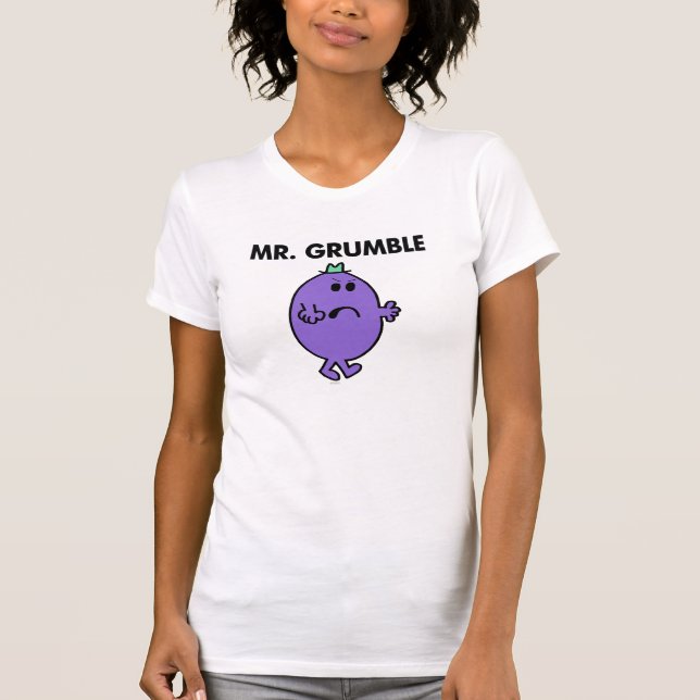 Camiseta Para Bebê Extremamente Infeliz Sr. Grumble (Frente)