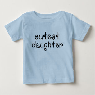 Camiseta Para Bebê Fábrica para bebês da Filha mais Cutest