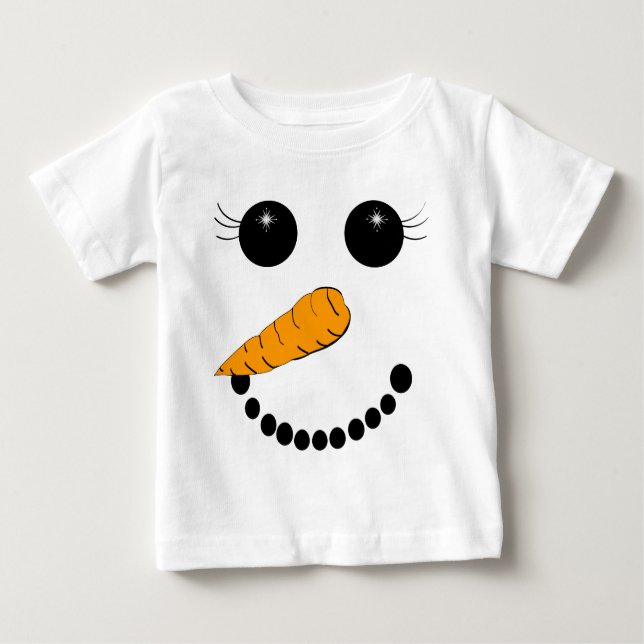 Camiseta Para Bebê Face Infantil (Frente)