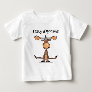 Camiseta Para Bebê Facilmente A'Moose"d