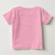 Camiseta Para Bebê Fada a rosa voando com borboleta (Verso)