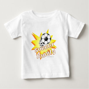 Camiseta Para Bebê Família de futebol
