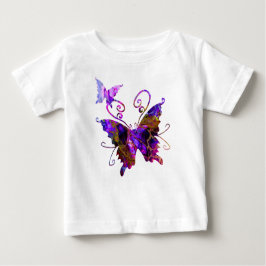 Camiseta Para Bebê Fantasy Butflies
