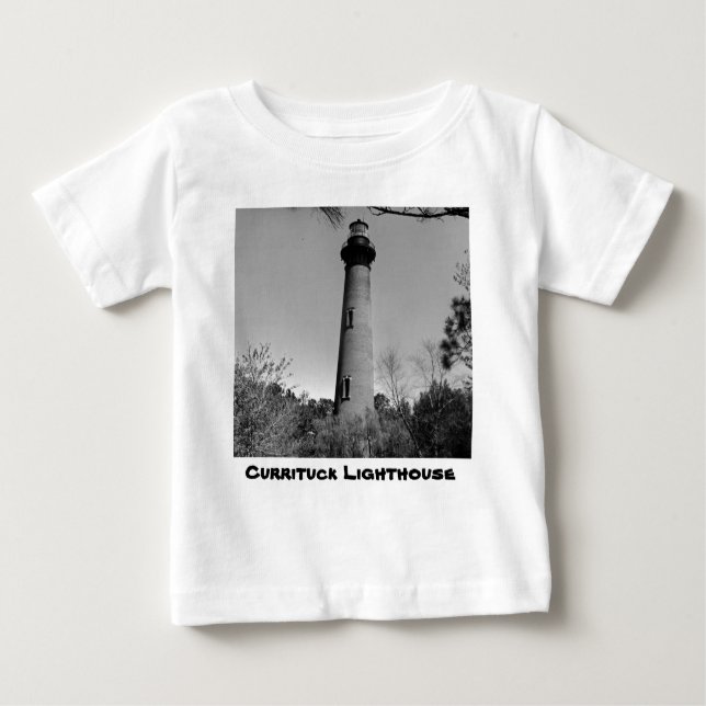 Camiseta Para Bebê Farol Currituck (Frente)