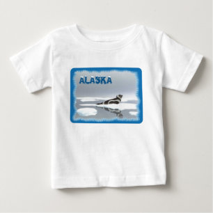 Camiseta Para Bebê Fecho De Friso No Gelo