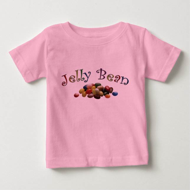 Camiseta Para Bebê Feijão de geléia (Frente)