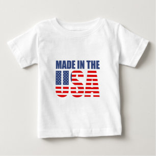 Camiseta Para Bebê feita nos eua