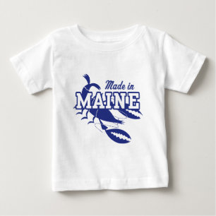 Camiseta Para Bebê Feito em Maine