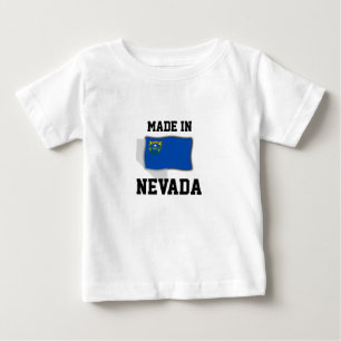 Camiseta Para Bebê Feito em Nevada