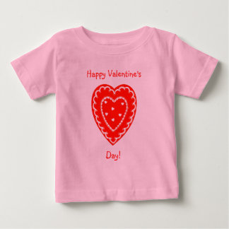 Camiseta Para Bebê Feliz dia de os namorados