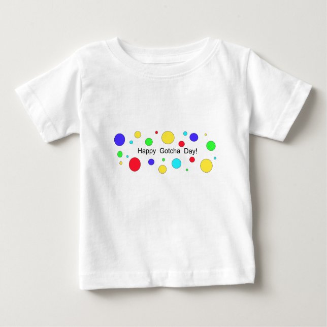 Camiseta Para Bebê Feliz Dia do Apanho! (Frente)