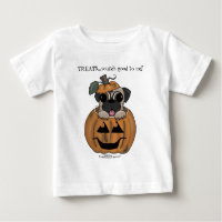 Feliz Halloween-Pug em Jack O' Lanterna
