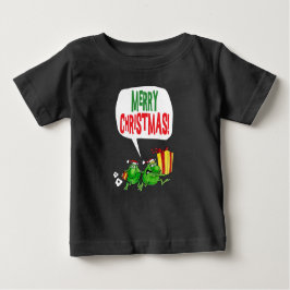 Camiseta Para Bebê Feliz Natal (Bebê)