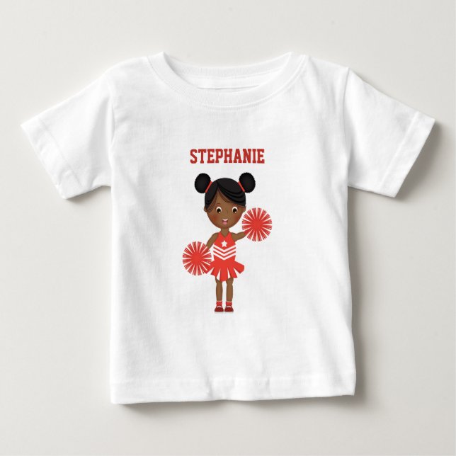 Camiseta Para Bebê Festa de Cheerleader (Frente)