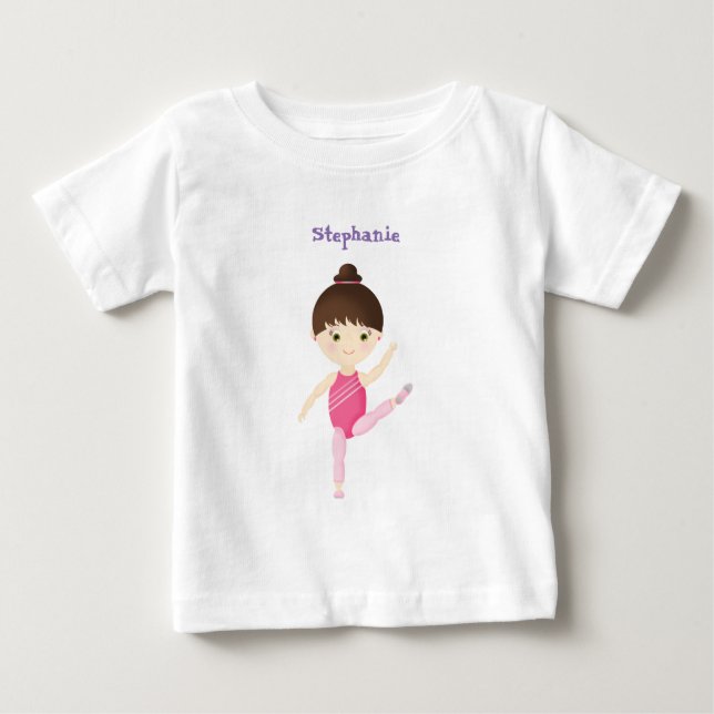 Camiseta Para Bebê Festa de Ginástica (Frente)