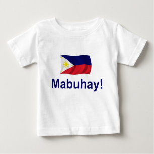 Camiseta Para Bebê Filipino Mabuhay!