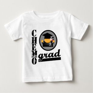 Camiseta Para Bebê Fita do cancro cerebral do formando de Chemo