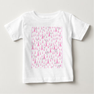 Camiseta Para Bebê Fitas Rosa, Eu Me Importo!
