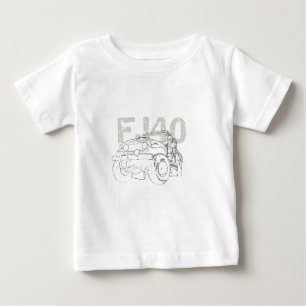 Camiseta Para Bebê FJ40 romano
