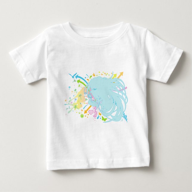 Camiseta Para Bebê Fluff_of_a_Dandelion (Frente)