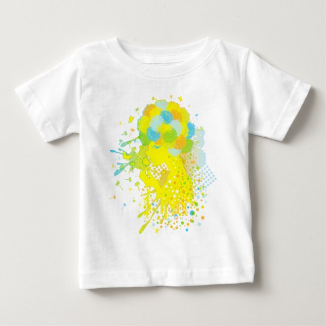 Camiseta Para Bebê Fluff_of_a_Dandelion (Frente)