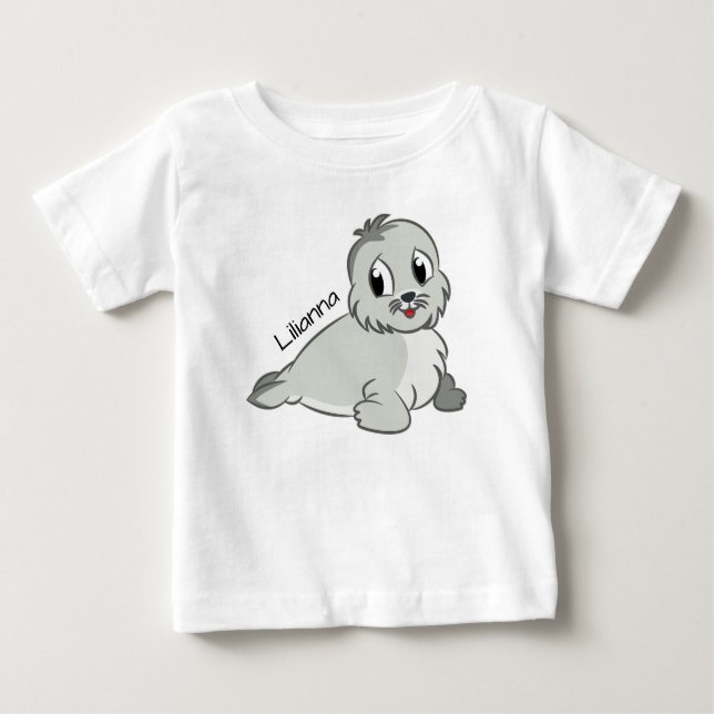 Camiseta Para Bebê Foca-Bebê (Frente)