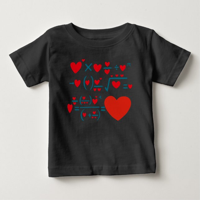 Camiseta Para Bebê Fórmula de Amor (Frente)